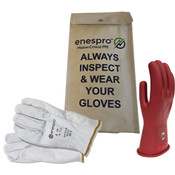 Enespro Class 0 Voltage 11" Glove Kit in Red